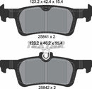 Textar Brake Pad Set - 2584101