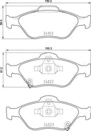 Mintex Brake Pad Set fits -Toyota MDB3870 (also fits other vehicles)