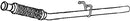 Klarius PG901X - Centre Pipe  - Fits Peugeot 206 1.4HDi