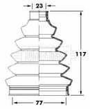 Borg & Beck Cv Joint Boot Kit  - BCB6068 fits Citroen, Vauxhall