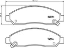 Mintex Brake Pad Set fits -Great Wall Isuzu MDB2632 (also fits other vehicles)
