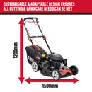 SIP HONDA-Powered 56cm Self-Propelled Petrol Lawnmower - 08228