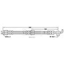 Borg & Beck Brake Hose  - BBH6363 fits Mazda 323 85-91