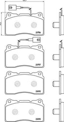 Mintex Brake Pad Set fits -Alfa Romeo MDB3138 (also fits other vehicles)