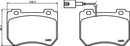 Mintex Brake Pad Set fits -Alfa Romeo MDB3037 (also fits other vehicles)