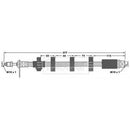 Borg & Beck Brake Hose  - BBH6684 fits Peugeot 406 exc.ABS/Coupe