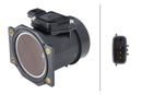 HELLA 8ET 009 142-751 Mass Air Flow Sensor - 3-pin connector - Bolted