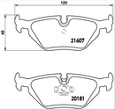 Brembo Brake Pad Set - P06013