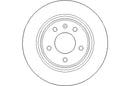 Disctech Brake Disc (Single) - Fits Chevrolet - ABD2127 - Rear Axle