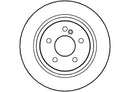 Disctech Brake Disc (Single) - Fits Mercedes-benz - ABD2728 - Rear Axle