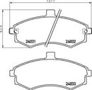 Mintex Brake Pad Set fits -Hyundai Kia MDB2542 (also fits other vehicles)