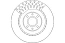 Disctech Brake Disc (Single) - Fits Citroën, Suzuki - ABD3337 - Front Axle