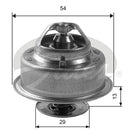 Gates Thermostat, coolant - TH14488G1