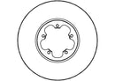 Disctech Brake Disc (Single) - Fits Ford - ABD2091 - Front Axle