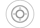 Disctech Brake Disc (Single) - Fits Ford, Vw - ABD3481 - Front Axle