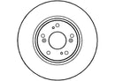 Disctech Brake Disc (Single) - Fits Honda - ABD2202 - Front Axle