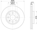 Mintex Brake Discs fits -Opel Vauxhall V260:4 MDC1455C (also fits other vehicles)