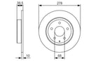 Bosch Brake Disc Pair Part No - 0986479C22