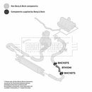 Borg & Beck Turbo Hose  - BTH1041 fits Fiat Doblo 1.3 MJTD 2009-