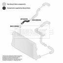Borg & Beck Turbo Hose  - BTH1078 fits VAG A3,Leon,Golf V 1.9TDi