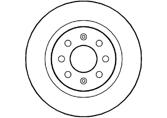 Disctech Brake Disc (Single) - Fits Abarth, Mercedes-benz - ABD2341 - Rear Axle