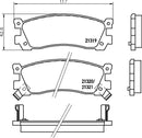 Mintex Brake Pad Set fits -Ford Asia / Oceania Mazda MDB1438 (also fits other vehicles)