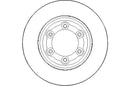 Disctech Brake Disc (Single) - Fits Isuzu, Mercedes-benz - ABD3015 - Front Axle