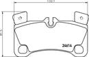 Mintex Brake Pad Set fits -Audi Porsche VW MDB3035 (also fits other vehicles)
