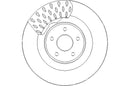 Disctech Brake Disc (Single) - Fits Ford - ABD3151 - Front Axle