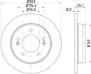 Mintex Brake Discs fits -Hyundai Kia S260:5 MDC2366 (also fits other vehicles)