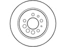 Disctech Brake Disc (Single) - Fits Ford, Volvo - ABD2671 - Rear Axle