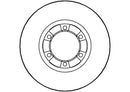 Disctech Brake Disc (Single) - Fits Mitsubishi - ABD3513 - Front Axle