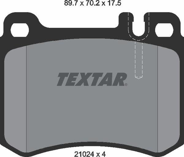 Textar Brake Pad Set - 2102404