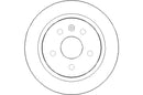 Disctech Brake Disc (Single) - Fits Chevrolet, Opel - ABD2054 - Rear Axle