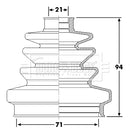 Borg & Beck Drive Shaft Bellow - BCB6257