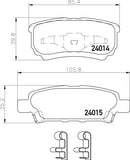 Padtech Brake Pad Set - PAD2612