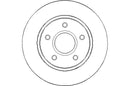 Disctech Brake Disc (Single) - Fits Chrysler, Honda - ABD3060 - Front Axle
