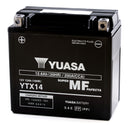Yuasa 12V Maintenance Free VRLA Motorbike Battery - YTX14(WC) - 4 Year Warranty