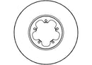 Disctech Brake Disc (Single) - Fits Ford, Opel - ABD2078 - Front Axle