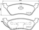 Mintex Brake Pad Set fits -Chrysler MDB3721 (also fits other vehicles)