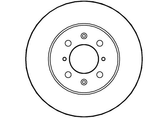 Disctech Brake Disc (Single) - Fits Acura, Honda - ABD2685 - Front Axle