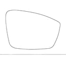 APEC Replacement Stick-On Standard Vehicle Mirror Glass RHS - AMS2205
