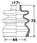 Borg & Beck Cv Joint Boot Kit  - BCB6264 fits Porsche 911