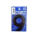 Castle Promotions 9 - 3in. Adhesive Digit - Black - Pack Of 12 - DPX129