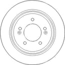 Disctech Brake Disc (Single) - Fits Hyundai, Suzuki - ABD3368 - Rear Axle