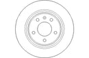 Disctech Brake Disc (Single) - Fits Audi, Chevrolet - ABD2121 - Rear Axle