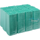 Body Plus Green C-Fold Hand Towels - 2880 Sheets - BDP00183