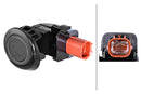 HELLA 6PX 358 270-661 Sensor, parking distance control - 2-pin connector - mounting