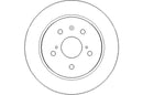 Disctech Brake Disc (Single) - Fits Fiat, Mini - ABD3188 - Rear Axle