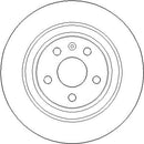 Disctech Brake Disc (Single) - Fits Renault, Volvo - ABD3816 - Rear Axle